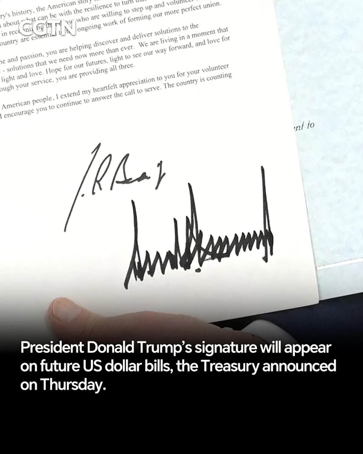 Trump'ın İmzası Haziran'dan İtibaren Dolar Banknotlarında Trump'ın İmzası Haziran'dan İtibaren Dolar Banknotlarında