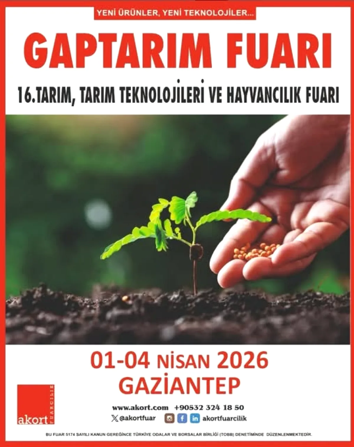 GAPTARIM 2026: 16. Kez Tarım Sektörünü Bir Araya Getiriyor! GAPTARIM 2026: 16. Kez Tarım Sektörünü Bir Araya Getiriyor!