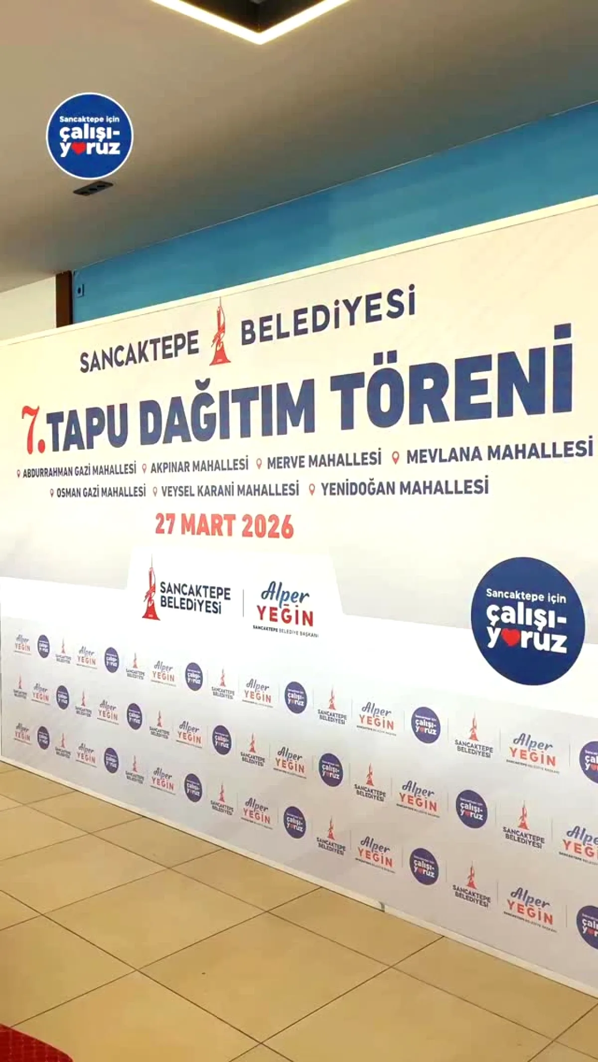 Sancaktepe'de 7 Mahallede Tapu Dağıtımı: Hak Sahiplerine Teslim Sancaktepe'de 7 Mahallede Tapu Dağıtımı: Hak Sahiplerine Teslim