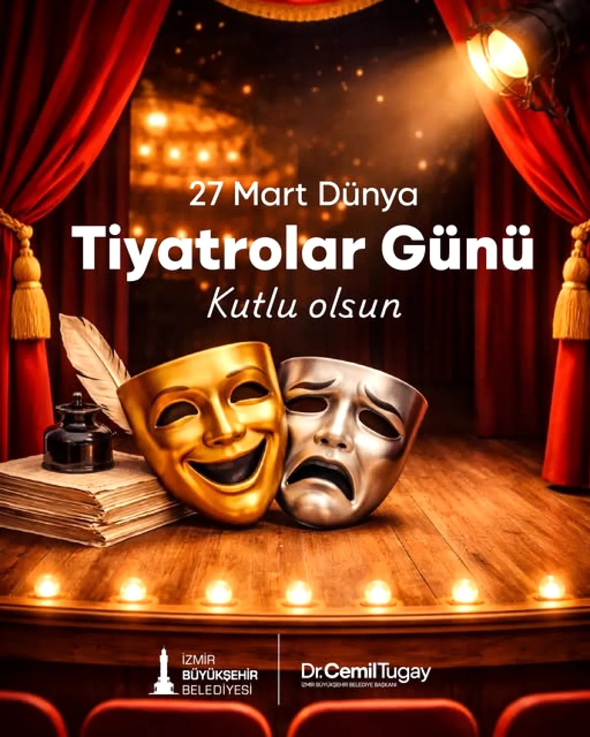 İzmir Büyükşehir Belediyesi, Dünya Tiyatro Günü'nü Kutladı İzmir Büyükşehir Belediyesi, Dünya Tiyatro Günü'nü Kutladı