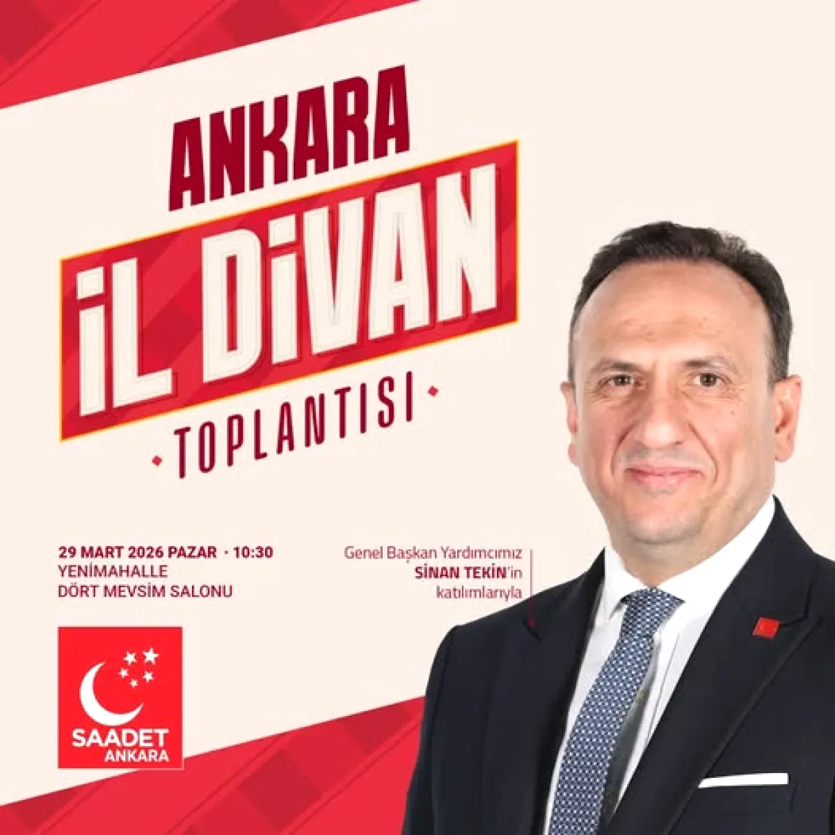 Saadet Partisi Ankara'da Mart Ayı İl Divan Toplantısı: Kim Katılıyor? Saadet Partisi Ankara'da Mart Ayı İl Divan Toplantısı: Kim Katılıyor?