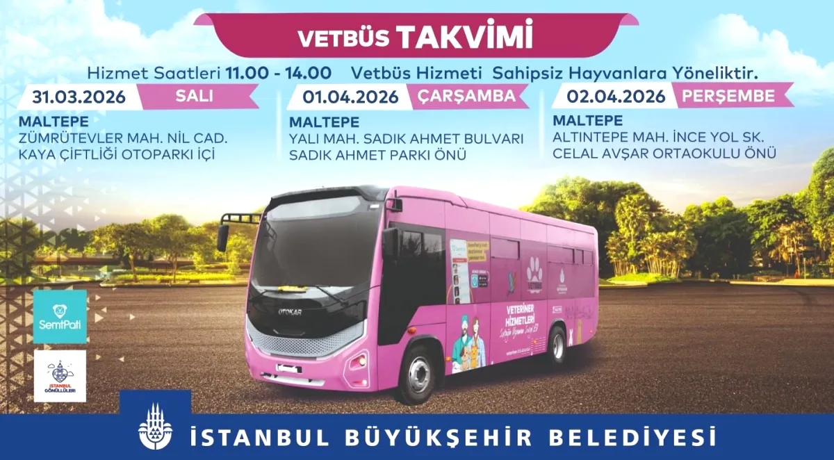 Maltepe'de Sahipsiz Hayvanlara Sağlık Taraması: 31 Mart-2 Nisan Maltepe'de Sahipsiz Hayvanlara Sağlık Taraması: 31 Mart-2 Nisan