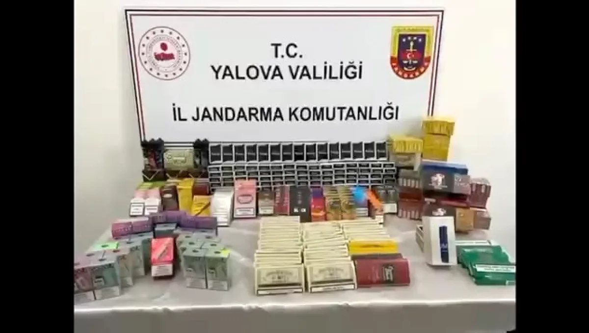 Yalova'da Kaçakçılık Operasyonu: 6 Bin 480 Makaron ve 667 Tütün Mamulü Ele Geçirildi Yalova'da Kaçakçılık Operasyonu: 6 Bin 480 Makaron ve 667 Tütün Mamulü Ele Geçirildi