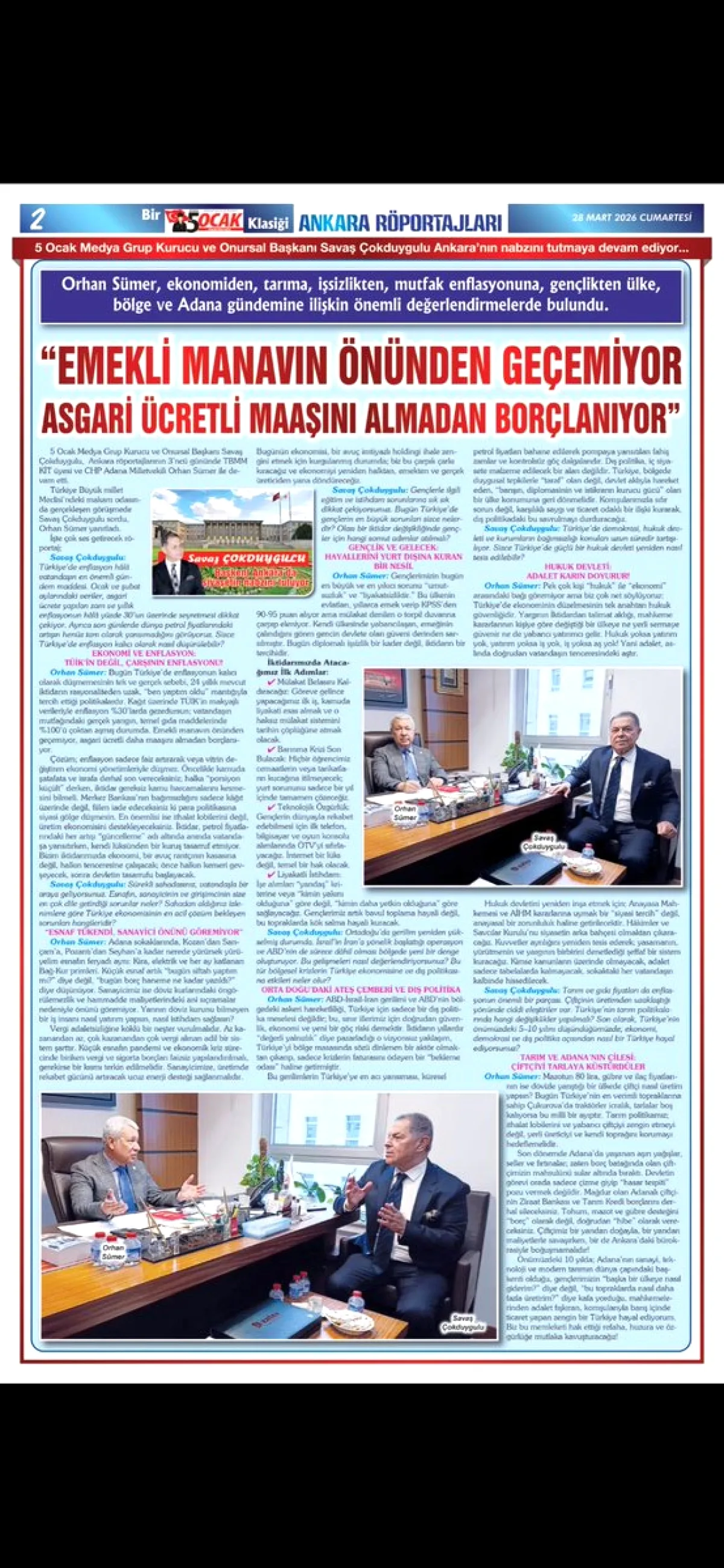 CHP'li SÜMER: "Emeklinin Önünden Geçemiyorum, Asgari Ücretli Borçlanıyor" CHP'li SÜMER: "Emeklinin Önünden Geçemiyorum, Asgari Ücretli Borçlanıyor"