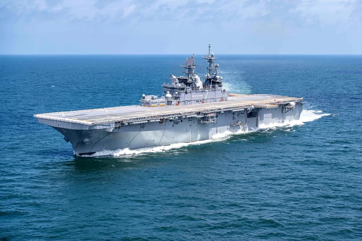 ABD'nin 3.500 Askerini Taşıyan USS Tripoli Orta Doğu'ya Ulaştı ABD'nin 3.500 Askerini Taşıyan USS Tripoli Orta Doğu'ya Ulaştı