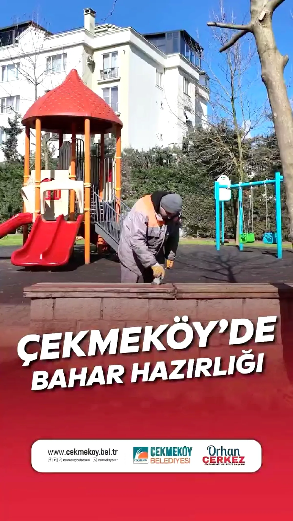 Çekmeköy'de Parklar Bahar Temizliğiyle Yenileniyor Çekmeköy'de Parklar Bahar Temizliğiyle Yenileniyor