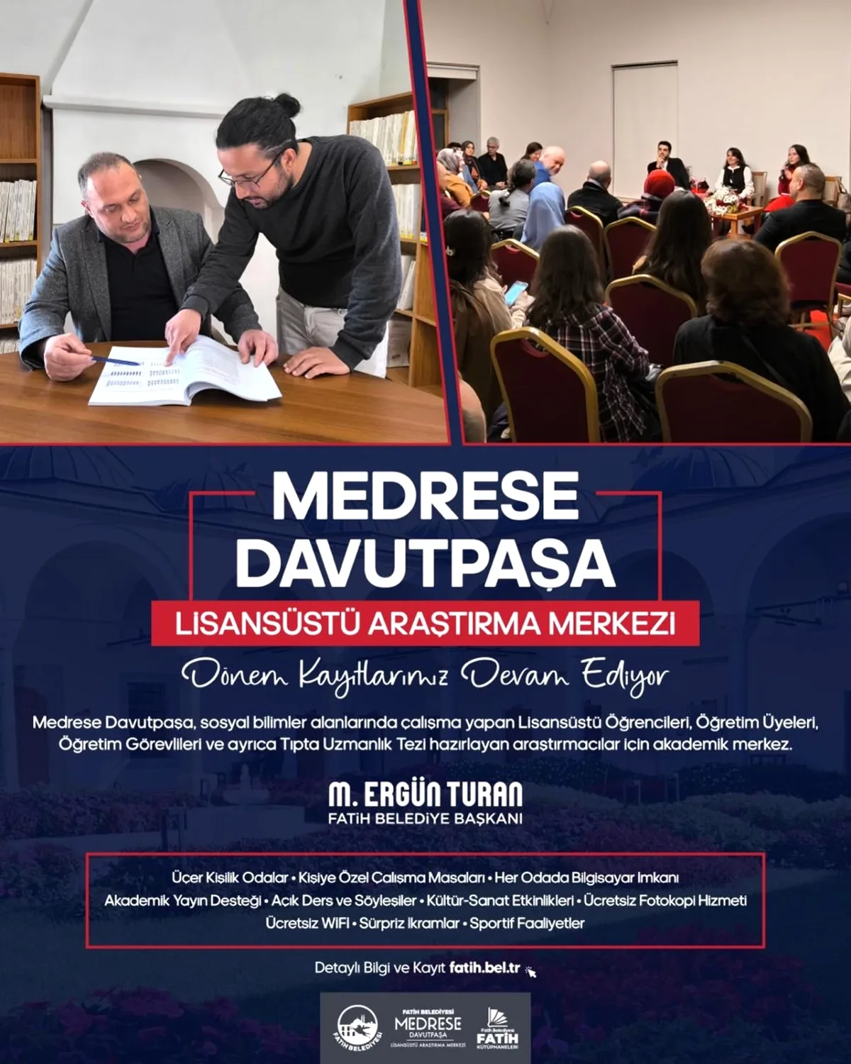 Medrese Davutpaşa Akademik Merkezi: Kayıtlar Başladı Medrese Davutpaşa Akademik Merkezi: Kayıtlar Başladı