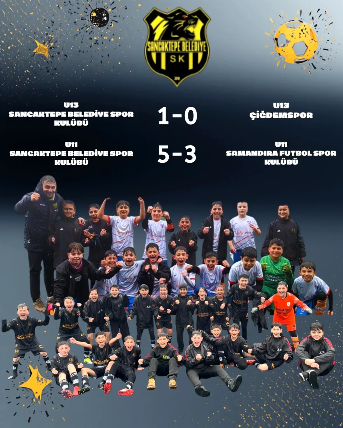İki Galibiyet Bir Kutlama: Sancaktepe Belediye Spor U13 ve U11'den Zafer İki Galibiyet Bir Kutlama: Sancaktepe Belediye Spor U13 ve U11'den Zafer