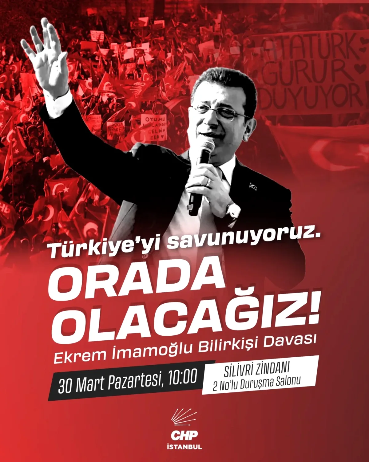 CHP Adalar'dan Silivri'ye Yargı Desteği Çağrısı CHP Adalar'dan Silivri'ye Yargı Desteği Çağrısı