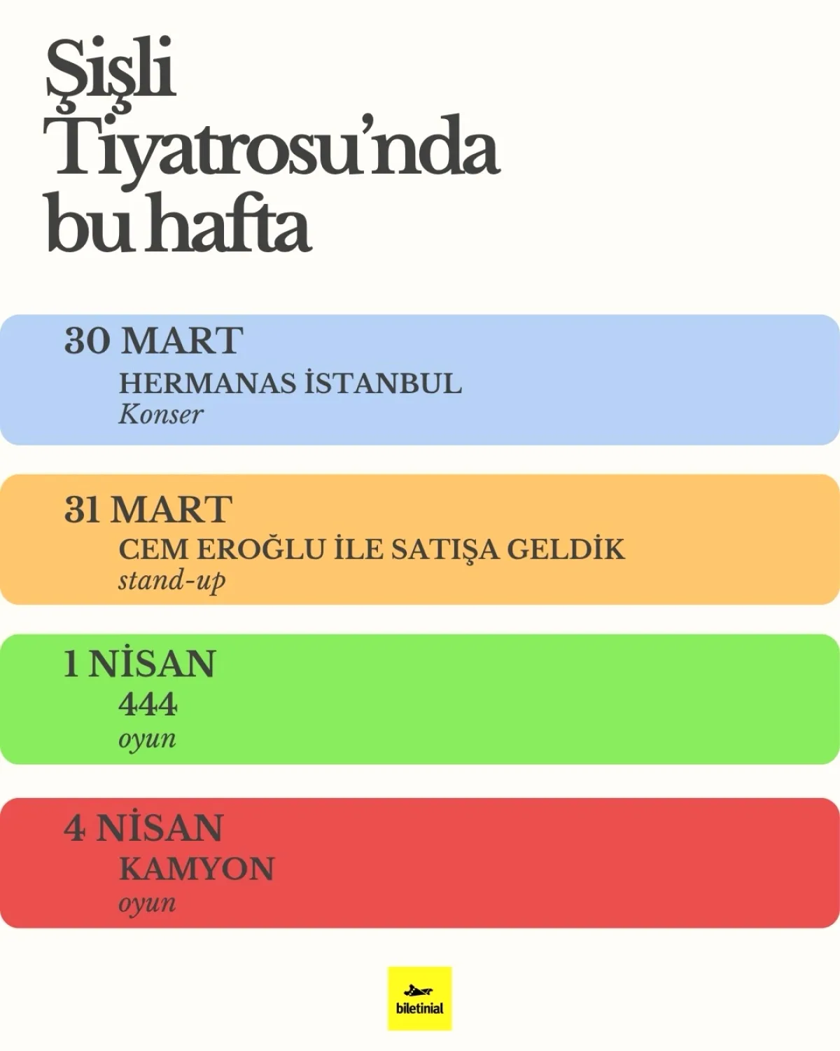 Şişli Tiyatrosu Festivali Devam Ediyor: Biletler Hemen Alınabilir Şişli Tiyatrosu Festivali Devam Ediyor: Biletler Hemen Alınabilir