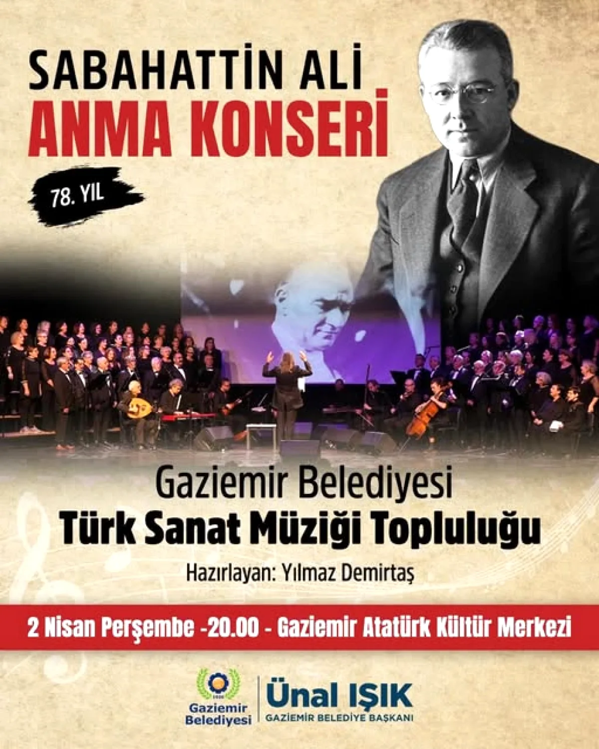 Sabahattin Ali Anma Konseri: 2 Nisan'da Gaziemir'de Müzikle Anma! Sabahattin Ali Anma Konseri: 2 Nisan'da Gaziemir'de Müzikle Anma!