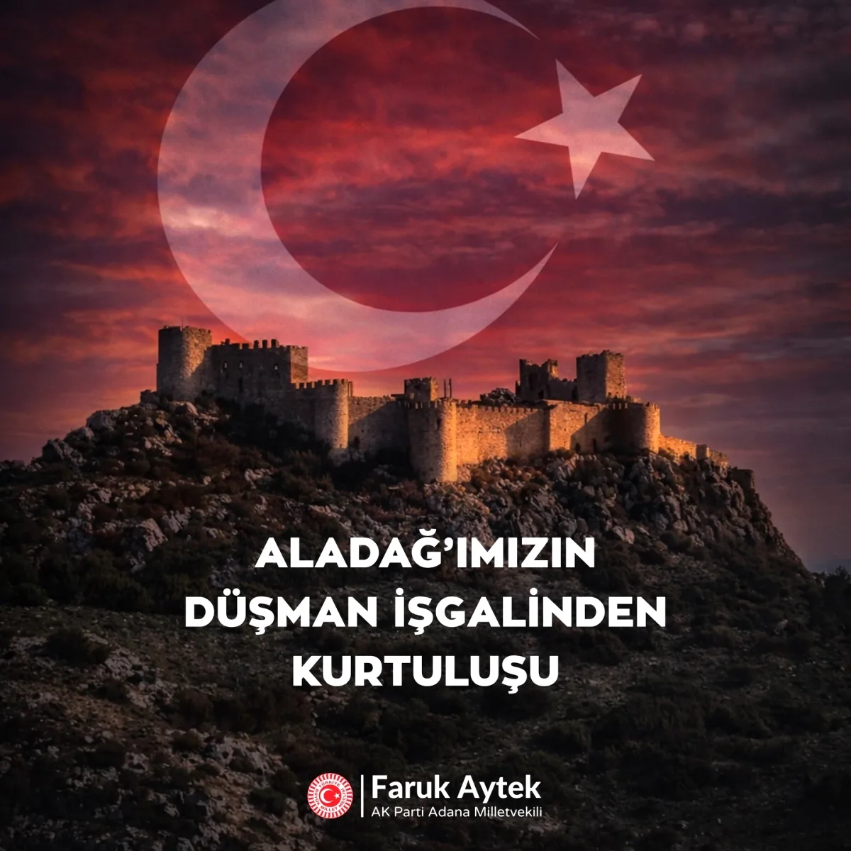 Aladağ'ın Kurtuluşunun 106. Yılında Anma Mesajı Aladağ'ın Kurtuluşunun 106. Yılında Anma Mesajı