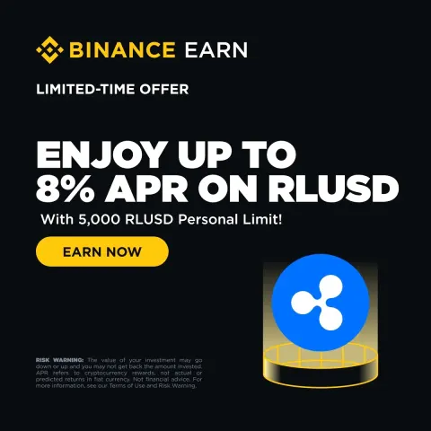 Binance RLUSD İçin %8 APR Fırsatı Sunuyor