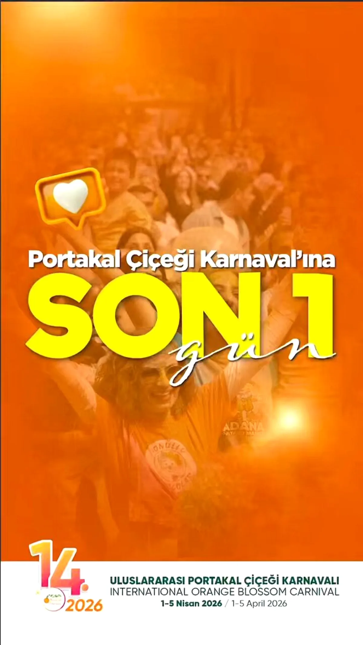 Adana Turuncuya Boyanıyor: Uluslararası Portakal Çiçeği Karnavalı Yarın Başlıyor! Adana Turuncuya Boyanıyor: Uluslararası Portakal Çiçeği Karnavalı Yarın Başlıyor!