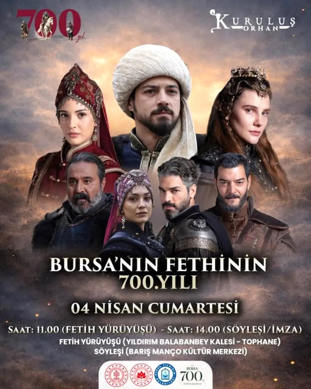 Kuruluş Orhan'la 700 Yıllık Destan İzinde Fetih Yürüyüşü Kuruluş Orhan'la 700 Yıllık Destan İzinde Fetih Yürüyüşü