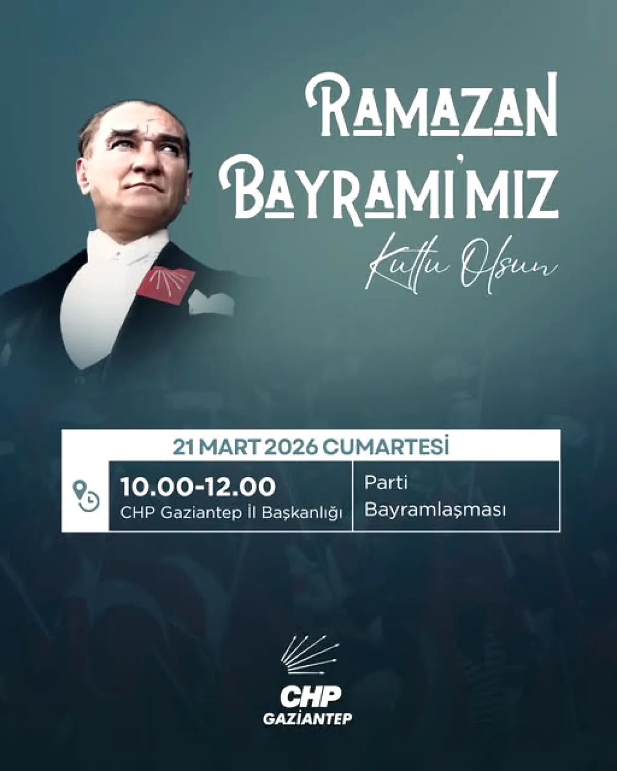 Gaziantep'te CHP'li Bayram Coşkusu Gaziantep'te CHP'li Bayram Coşkusu