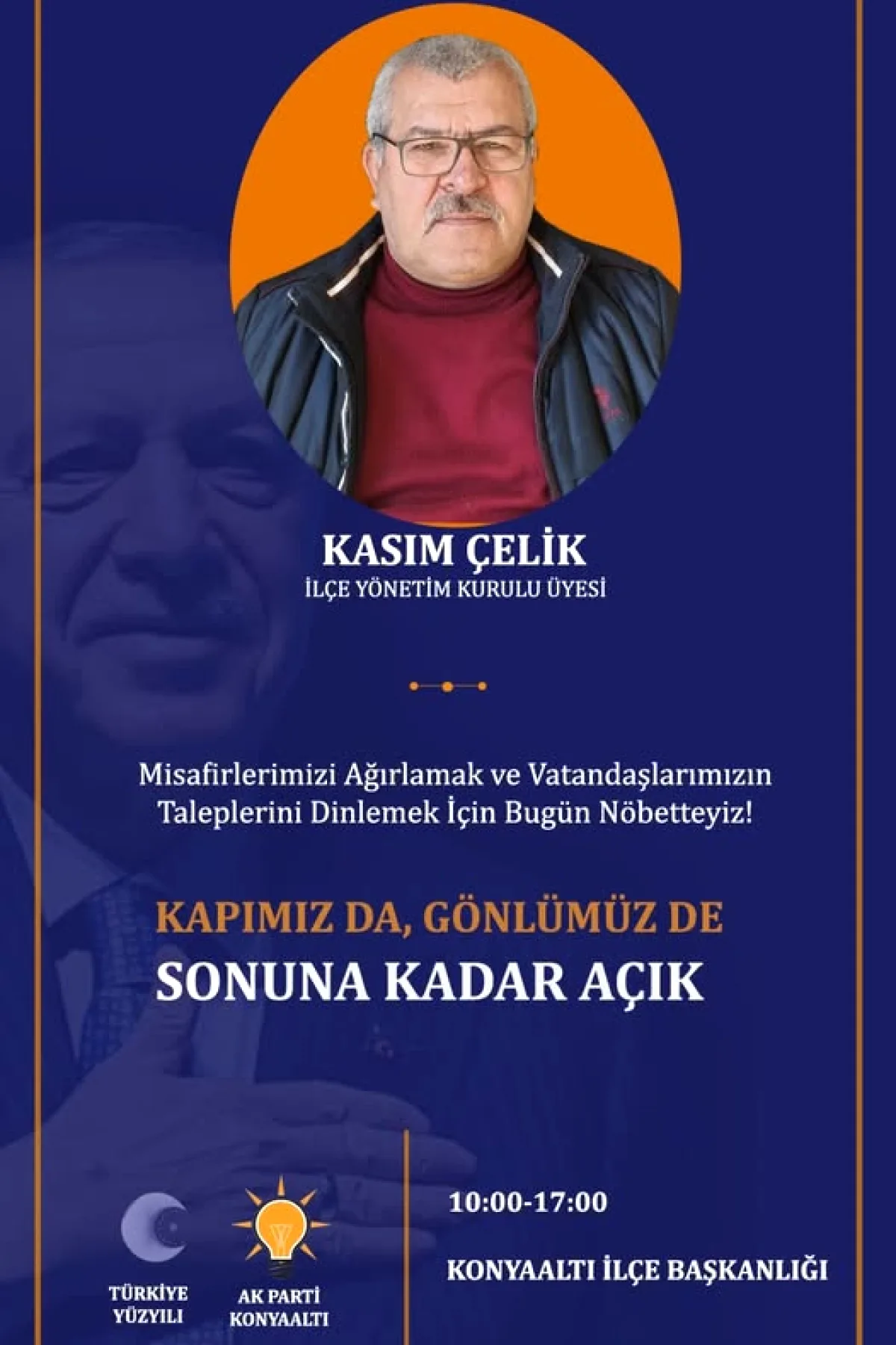 Konyaaltı'da AK Parti Nöbetçi Hizmeti: Vatandaşların Sorunları Doğrudan Dinleniyor Konyaaltı'da AK Parti Nöbetçi Hizmeti: Vatandaşların Sorunları Doğrudan Dinleniyor