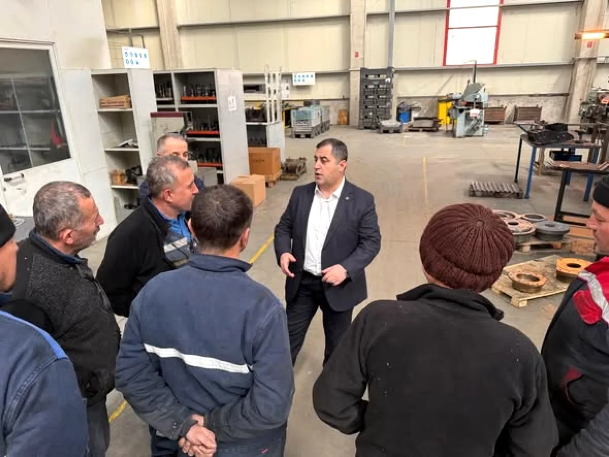 Türk Metal Sendikası Ankara, MGM İMALAT Fabrikasını Ziyaret Etti Türk Metal Sendikası Ankara, MGM İMALAT Fabrikasını Ziyaret Etti