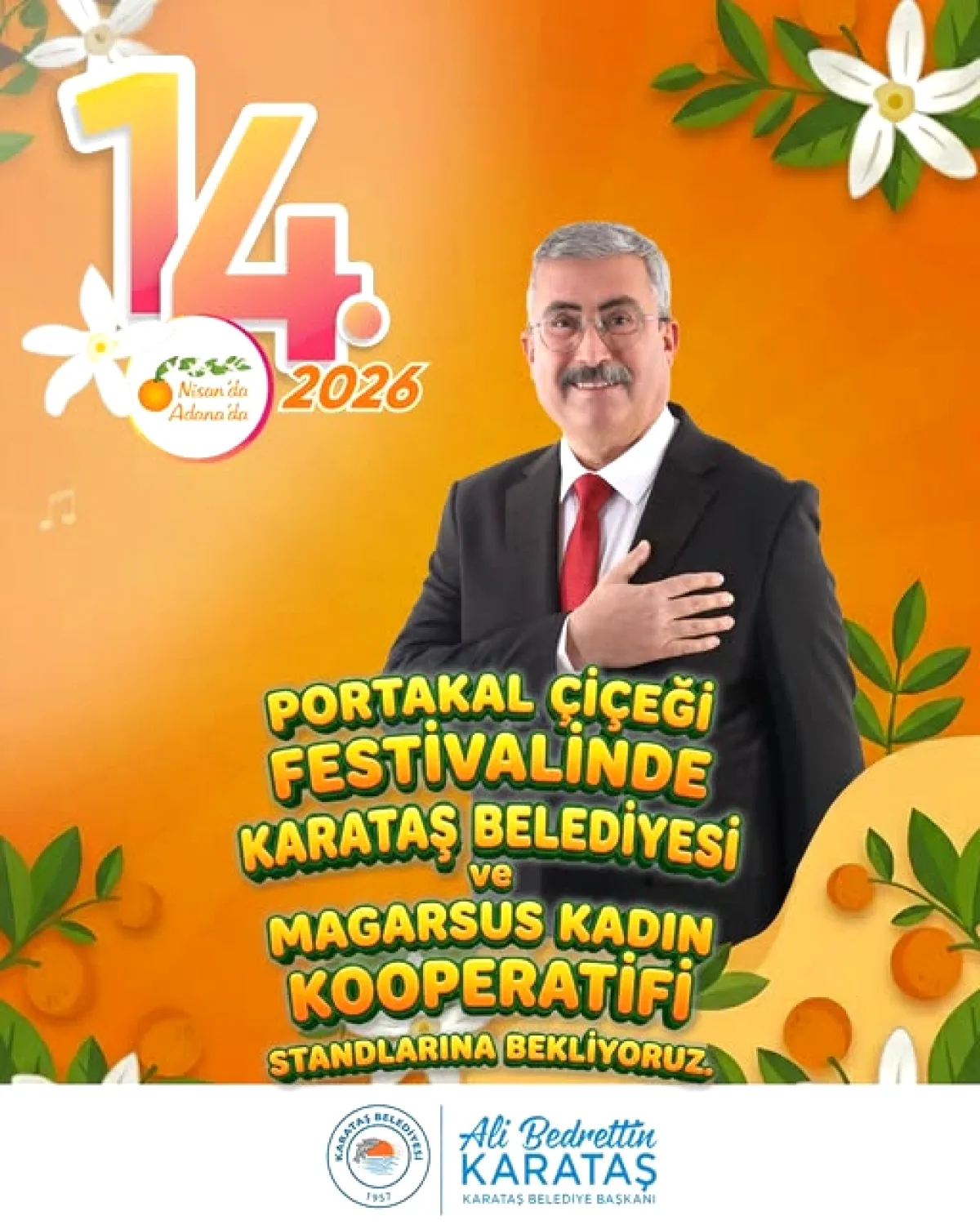 Portakal Çiçeği Festivali Karataş'ta Başlıyor Portakal Çiçeği Festivali Karataş'ta Başlıyor
