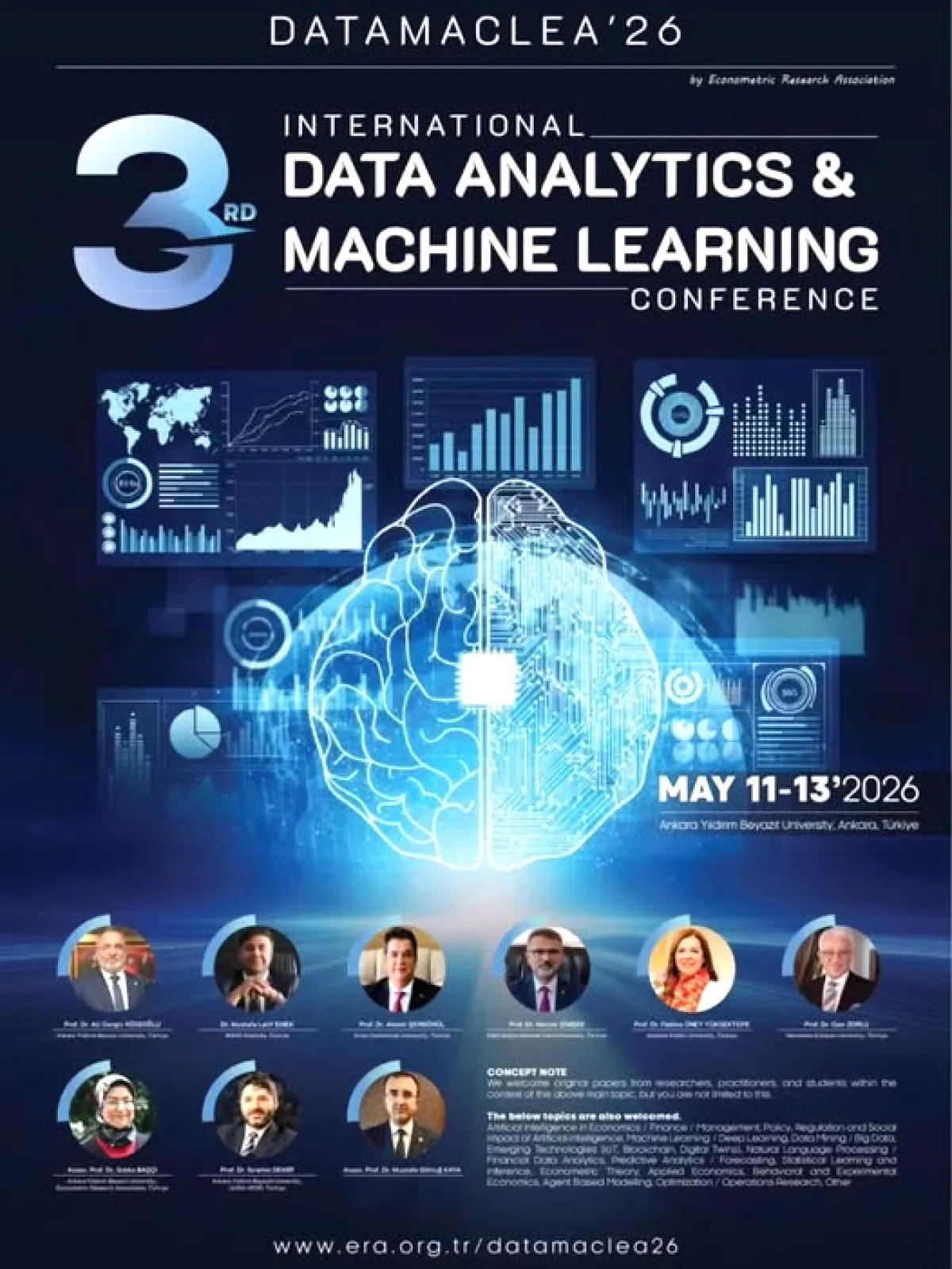 DATAMACLEA 26 Konferansı | 3. Uluslararası Veri Analitiği ve Makine Öğrenmesi DATAMACLEA 26 Konferansı | 3. Uluslararası Veri Analitiği ve Makine Öğrenmesi