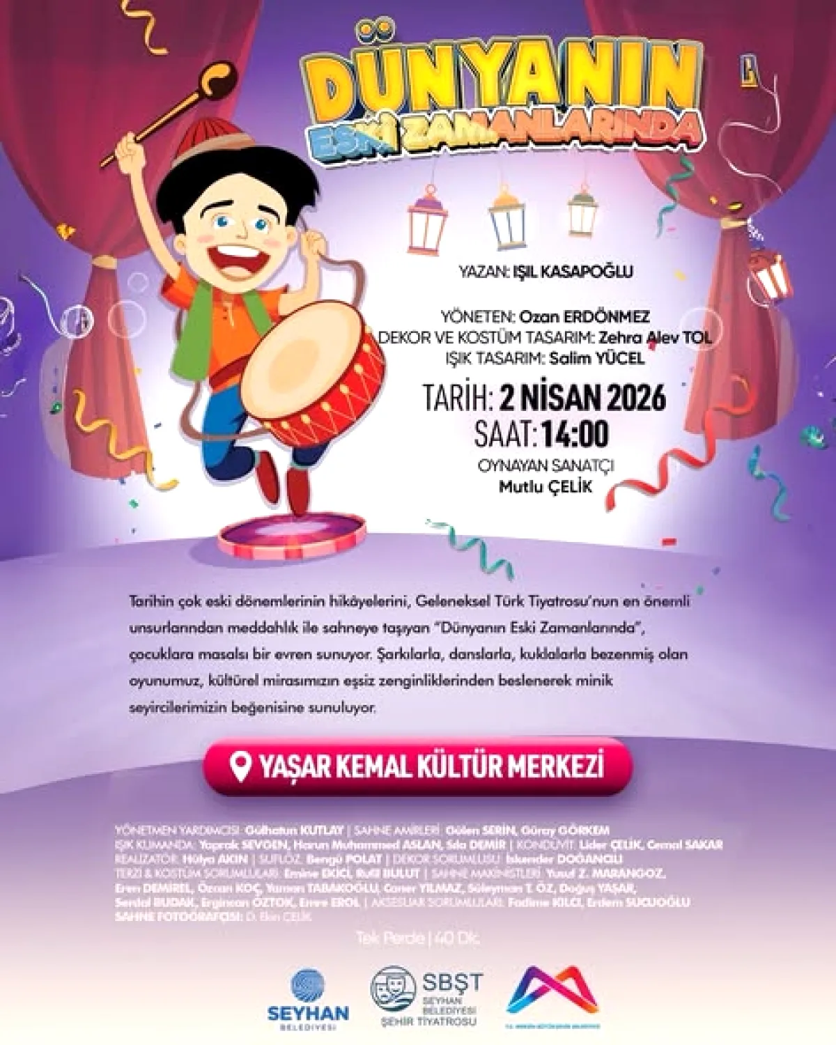Seyhan'da Sanat Şöleni: Şehir Tiyatrosu Yarın Sahnede! Seyhan'da Sanat Şöleni: Şehir Tiyatrosu Yarın Sahnede!