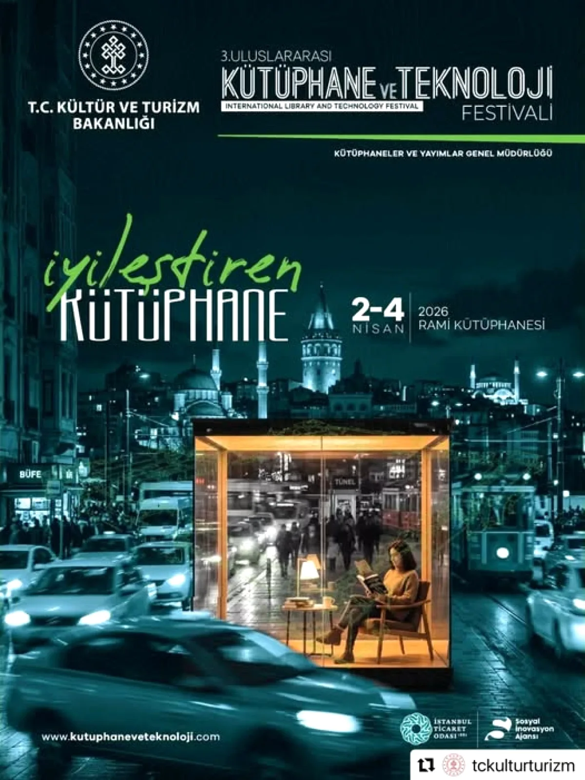 İstanbul'da Kütüphane Festivali: 6 Kıta 15 Ülkeden Liderler 2-4 Nisan'da Rami'de İstanbul'da Kütüphane Festivali: 6 Kıta 15 Ülkeden Liderler 2-4 Nisan'da Rami'de