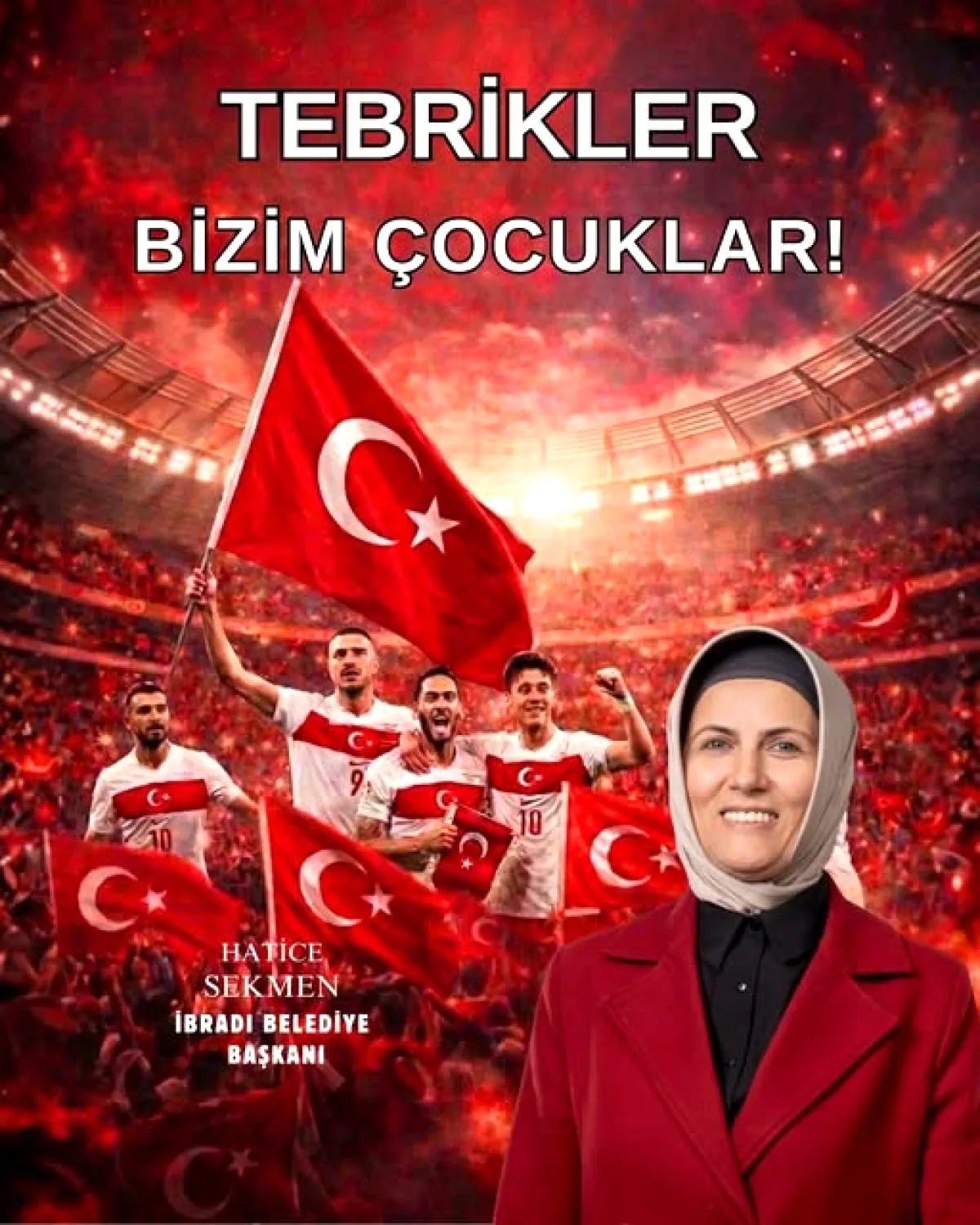 24 Yıllık Hasret Bitti! İbradı Belediyesi Milli Takımı Tebrik Etti 24 Yıllık Hasret Bitti! İbradı Belediyesi Milli Takımı Tebrik Etti