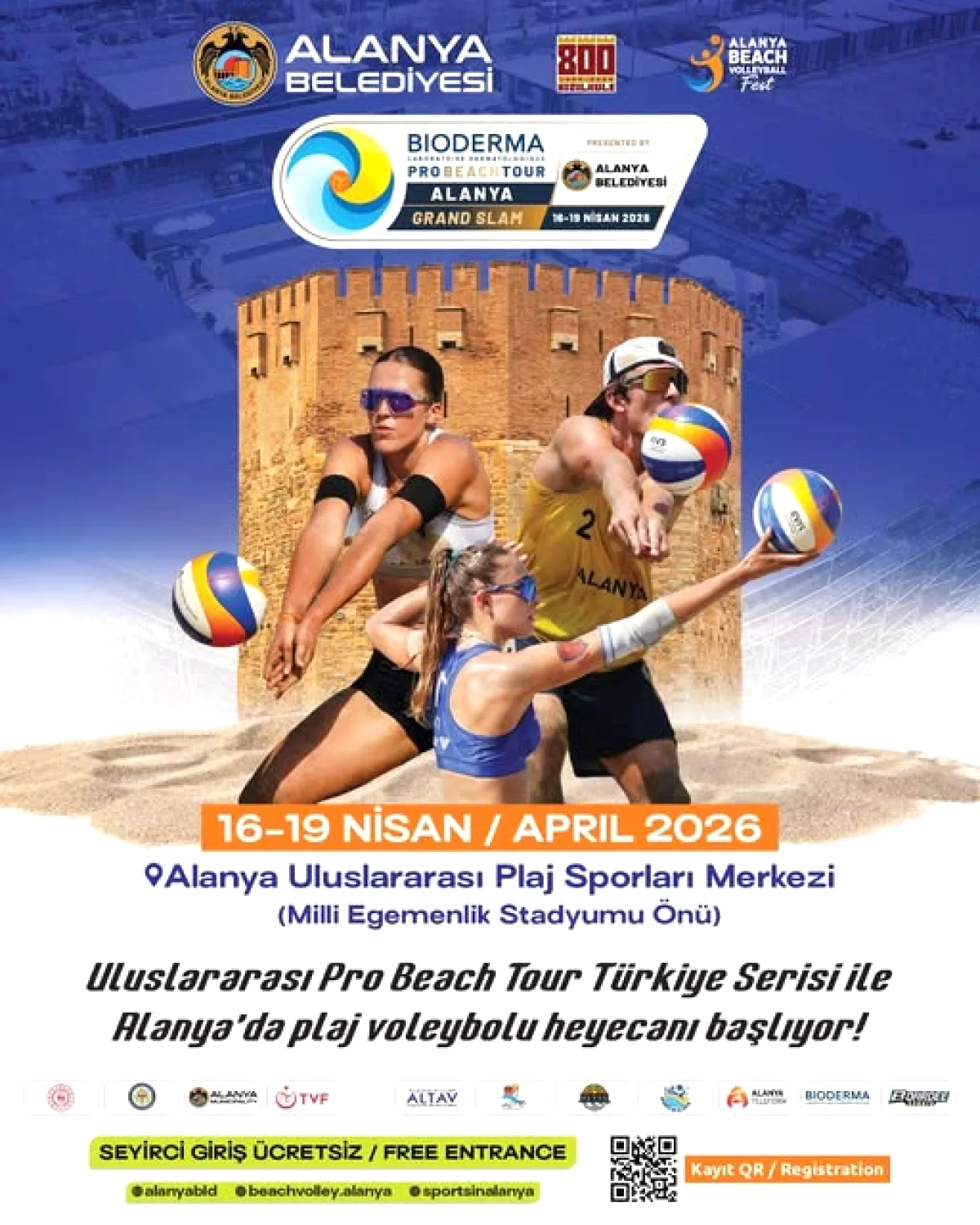 Alanya'da plaj voleybolu heyecanı başlıyor! Uluslararası turnuva 16-19 Nisan'da Alanya'da plaj voleybolu heyecanı başlıyor! Uluslararası turnuva 16-19 Nisan'da