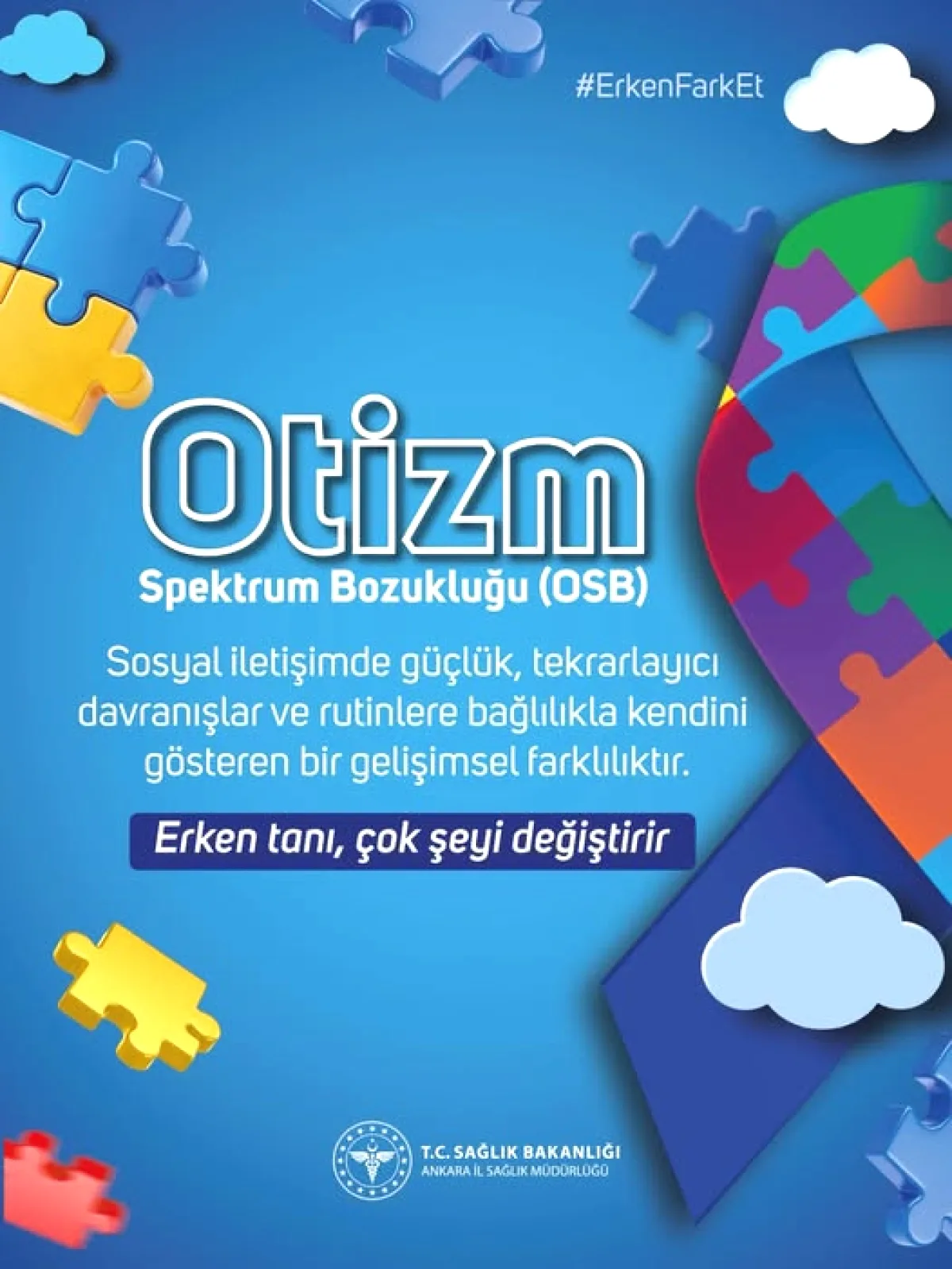 Ankara'dan Otizm Farkındalık Çağrısı: Erken Tanı Hayat Kurtarıyor Ankara'dan Otizm Farkındalık Çağrısı: Erken Tanı Hayat Kurtarıyor