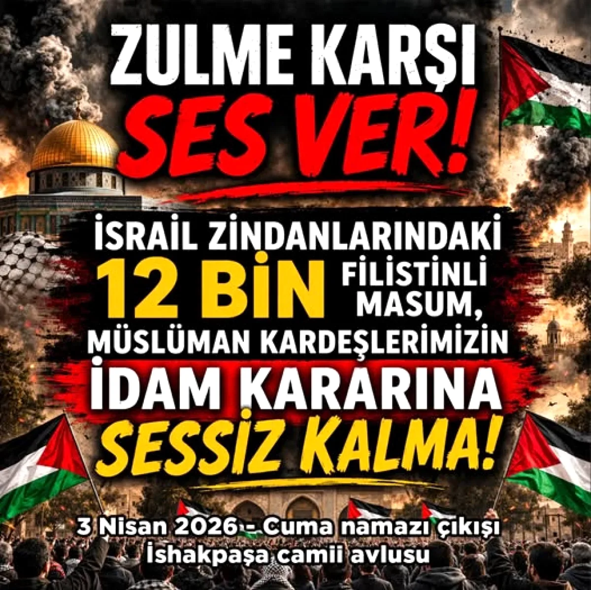 İnegöl'de Zulme Karşı Tek Ses: İshakpaşa Cami'nde Buluşma İnegöl'de Zulme Karşı Tek Ses: İshakpaşa Cami'nde Buluşma
