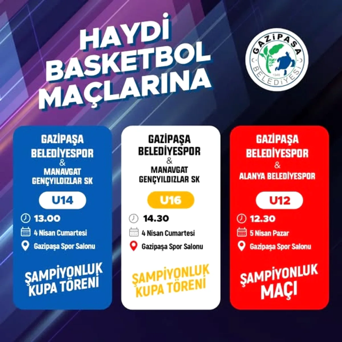 Gazipaşa'da Genç Yetenekler Sahada: Basketbol Şöleni Başlıyor! Gazipaşa'da Genç Yetenekler Sahada: Basketbol Şöleni Başlıyor!