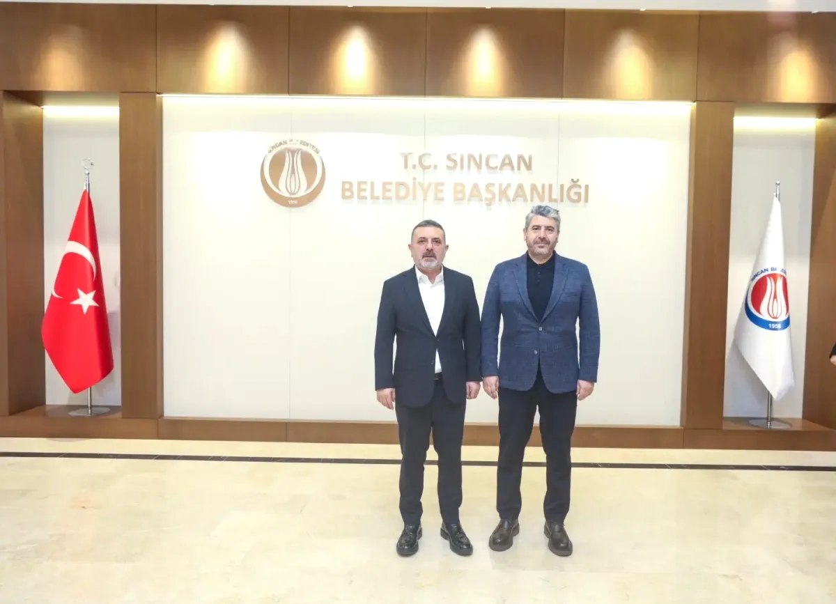 İlçe Başkanı Mustafa Özcan'dan Başkan Ercan'a Ziyaret İlçe Başkanı Mustafa Özcan'dan Başkan Ercan'a Ziyaret
