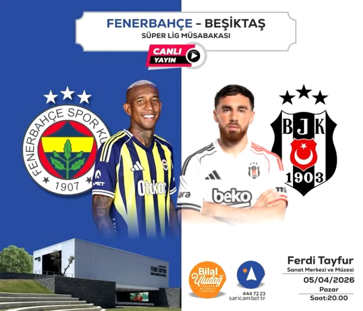 Sarıçam'da Derbi Heyecanı: Fenerbahçe-Beşiktaş Maçı Dev Ekranda! Sarıçam'da Derbi Heyecanı: Fenerbahçe-Beşiktaş Maçı Dev Ekranda!