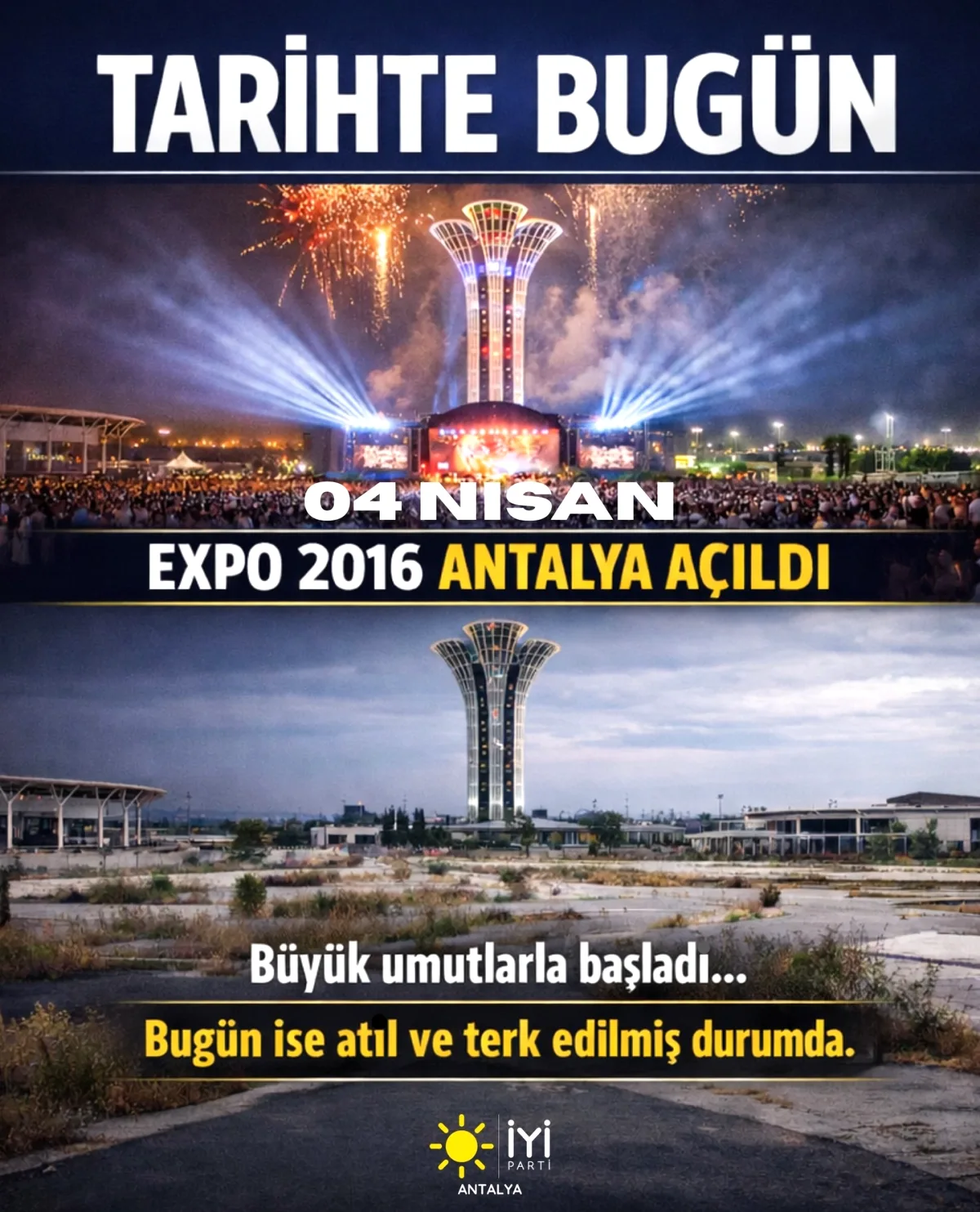 Antalya EXPO 2016: Milyarlarca Liralık Yatırım Neden Atıl Durumda? Antalya EXPO 2016: Milyarlarca Liralık Yatırım Neden Atıl Durumda?