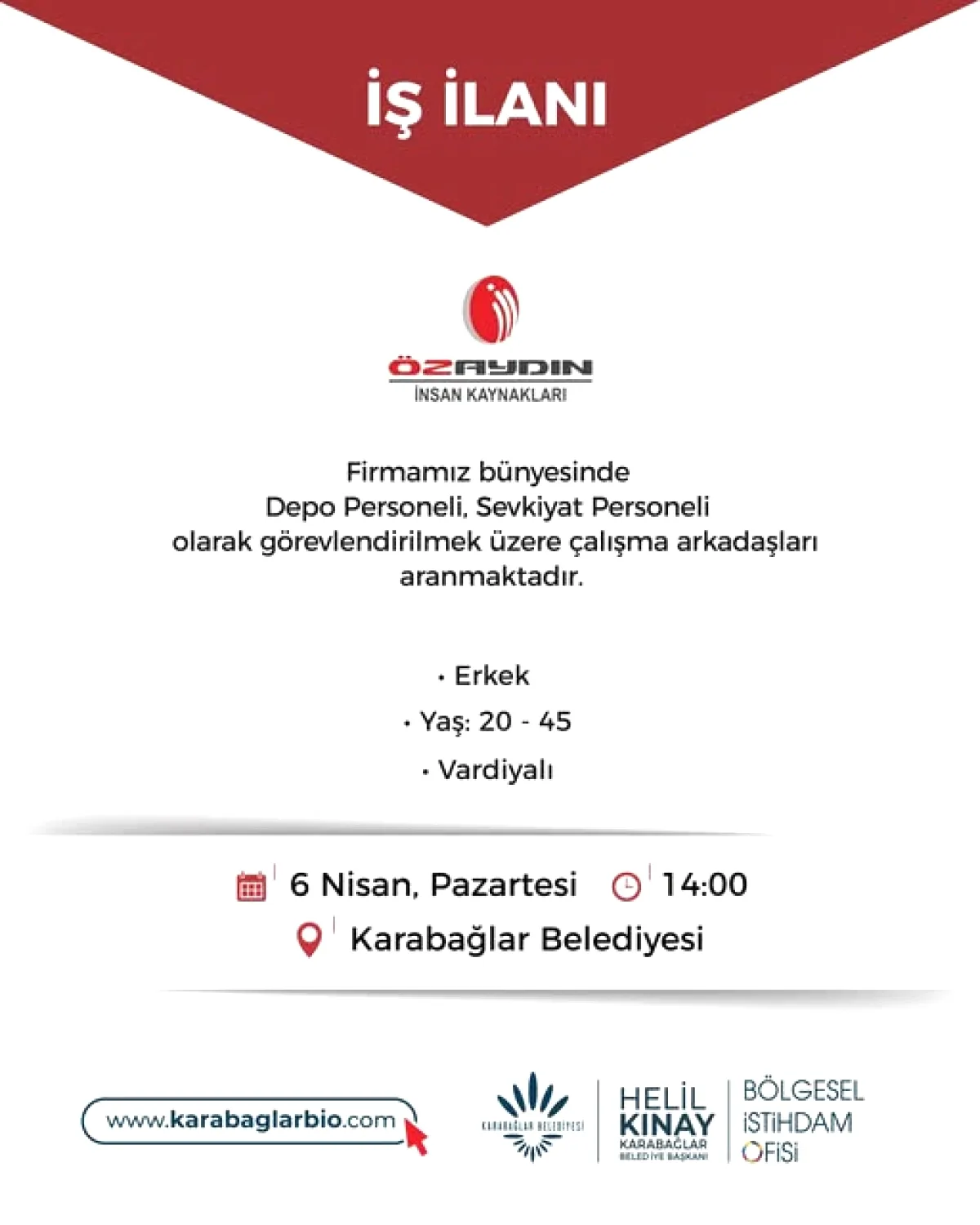İzmir'de Depo Personeli Aranıyor! Yol ve Yemekle İş Görüşmesi İzmir'de Depo Personeli Aranıyor! Yol ve Yemekle İş Görüşmesi