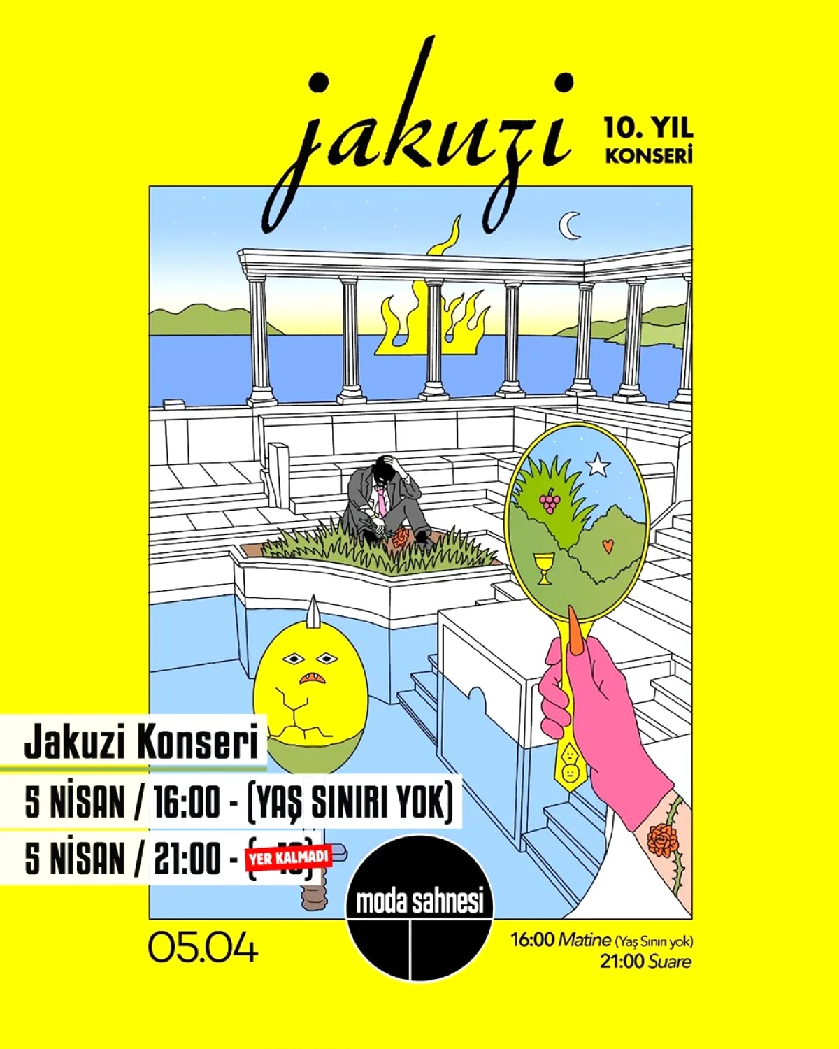 Jakuzi Konseri İçin Son Dakika! 5 Nisan'da İki Farklı Saatte Sahne Alıyor Jakuzi Konseri İçin Son Dakika! 5 Nisan'da İki Farklı Saatte Sahne Alıyor