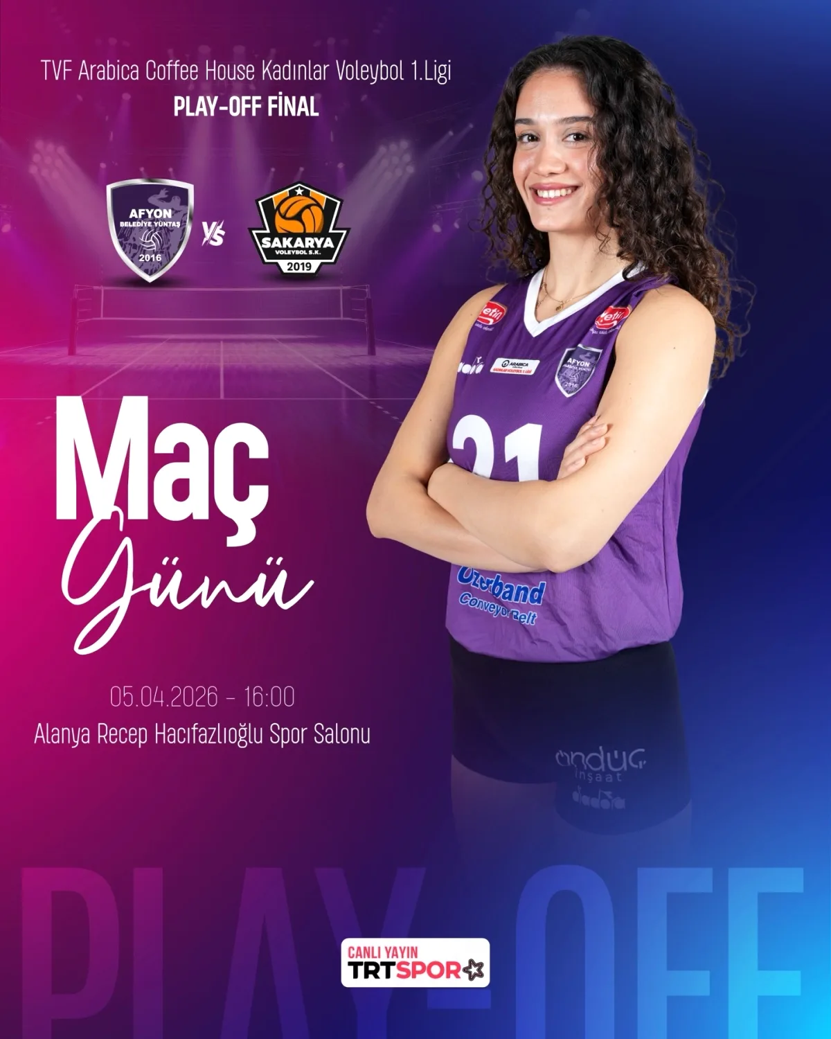 Afyon Yüntaş Voleybol Play-Off Finalinde Sahada Afyon Yüntaş Voleybol Play-Off Finalinde Sahada