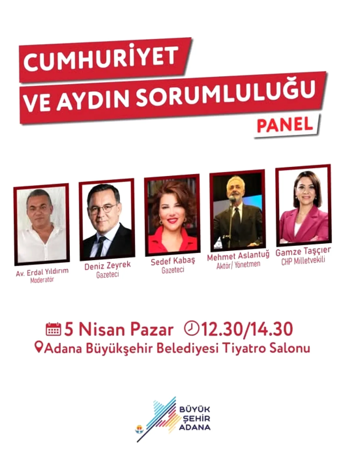 Gamze Taşçıer Adana'da Aydınları ve Cumhuriyet Değerlerini Konuşacak Gamze Taşçıer Adana'da Aydınları ve Cumhuriyet Değerlerini Konuşacak