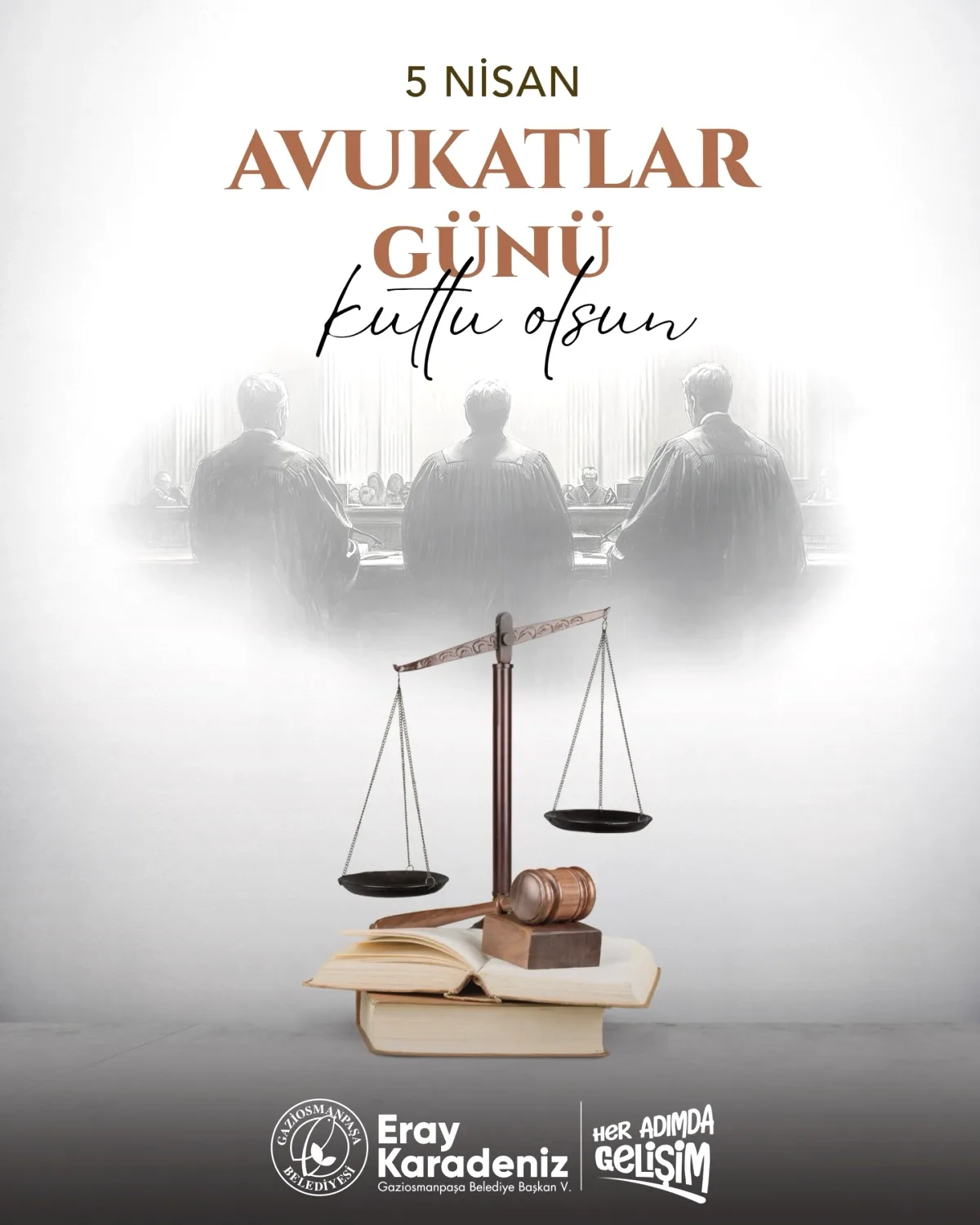 Gaziosmanpaşa Belediyesi'nden Avukatlar Günü Mesajı Gaziosmanpaşa Belediyesi'nden Avukatlar Günü Mesajı