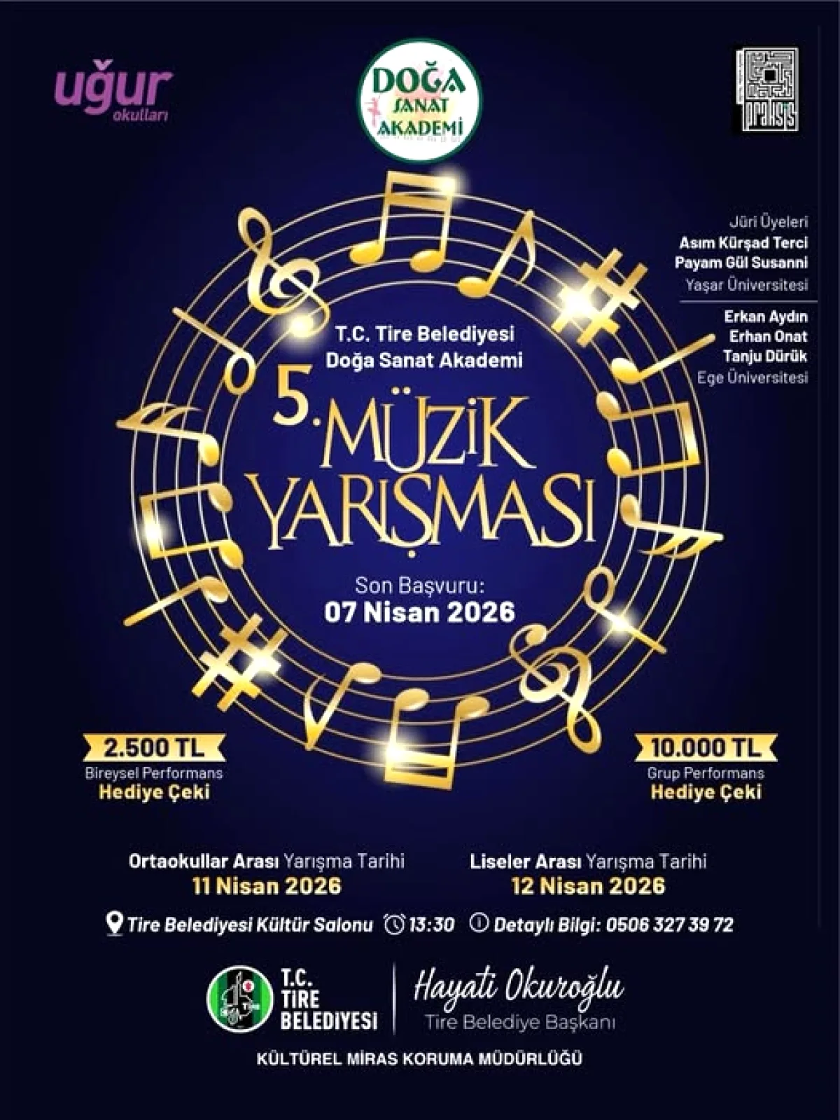 Tire'de Genç Yetenekler Sahne Alacak: 11-12 Nisan'da Müzik Yarışması Tire'de Genç Yetenekler Sahne Alacak: 11-12 Nisan'da Müzik Yarışması