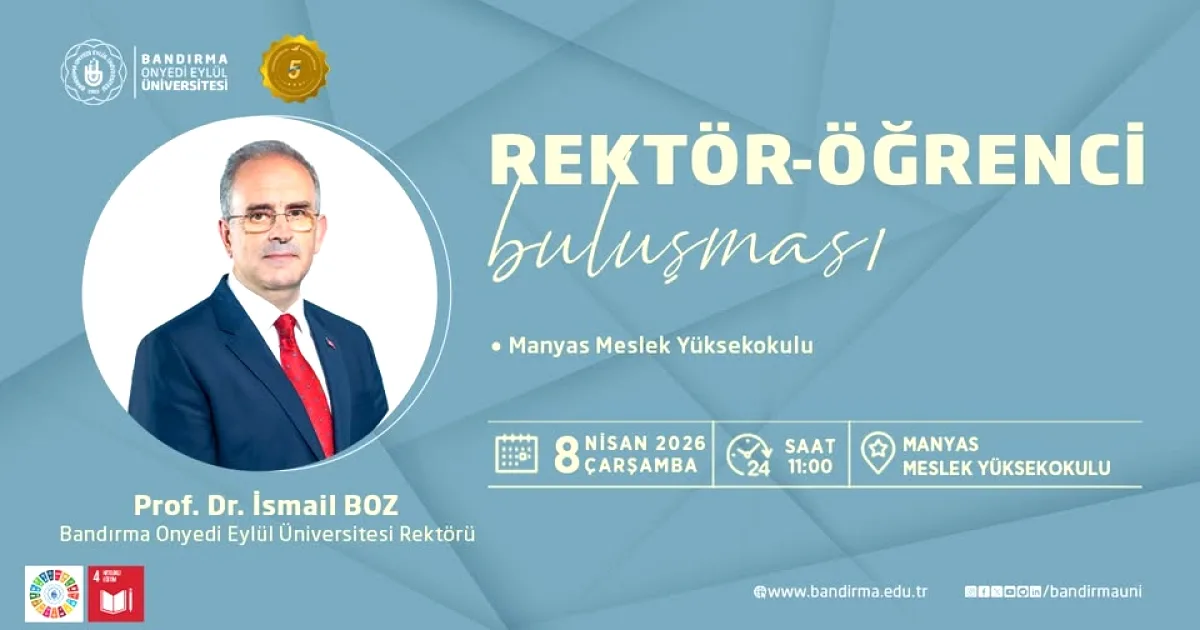 Bandırma 17 Eylül Rektörü Manyas'ta Öğrencilerle Buluşuyor Bandırma 17 Eylül Rektörü Manyas'ta Öğrencilerle Buluşuyor