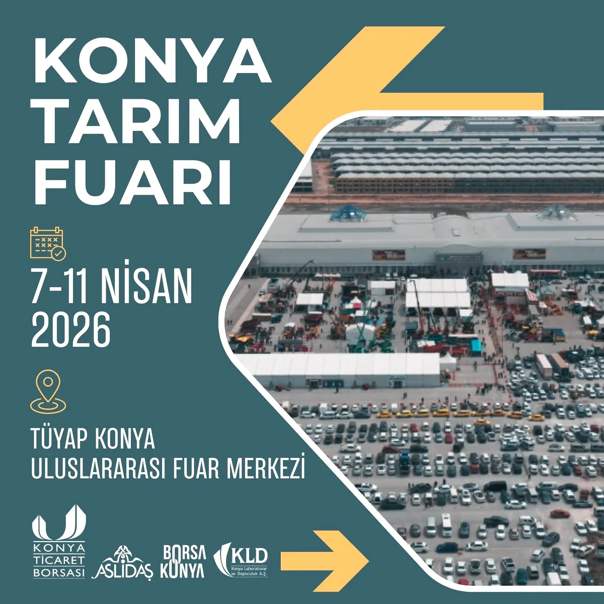 Konya Tarım Fuarı 22. Kez Kapılarını Açıyor: 7-11 Nisan'da Buluşma! Konya Tarım Fuarı 22. Kez Kapılarını Açıyor: 7-11 Nisan'da Buluşma!