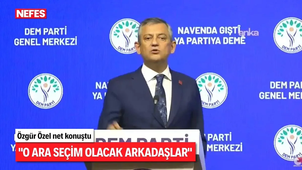 Özgür Özel'den Ara Seçim Açıklaması: Anayasa Ne Diyor? Özgür Özel'den Ara Seçim Açıklaması: Anayasa Ne Diyor?