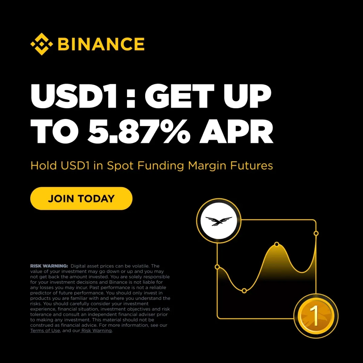 Binance USD1 Airdrop: %5.87'ye Var an APR Fırsatı Binance USD1 Airdrop: %5.87'ye Var an APR Fırsatı