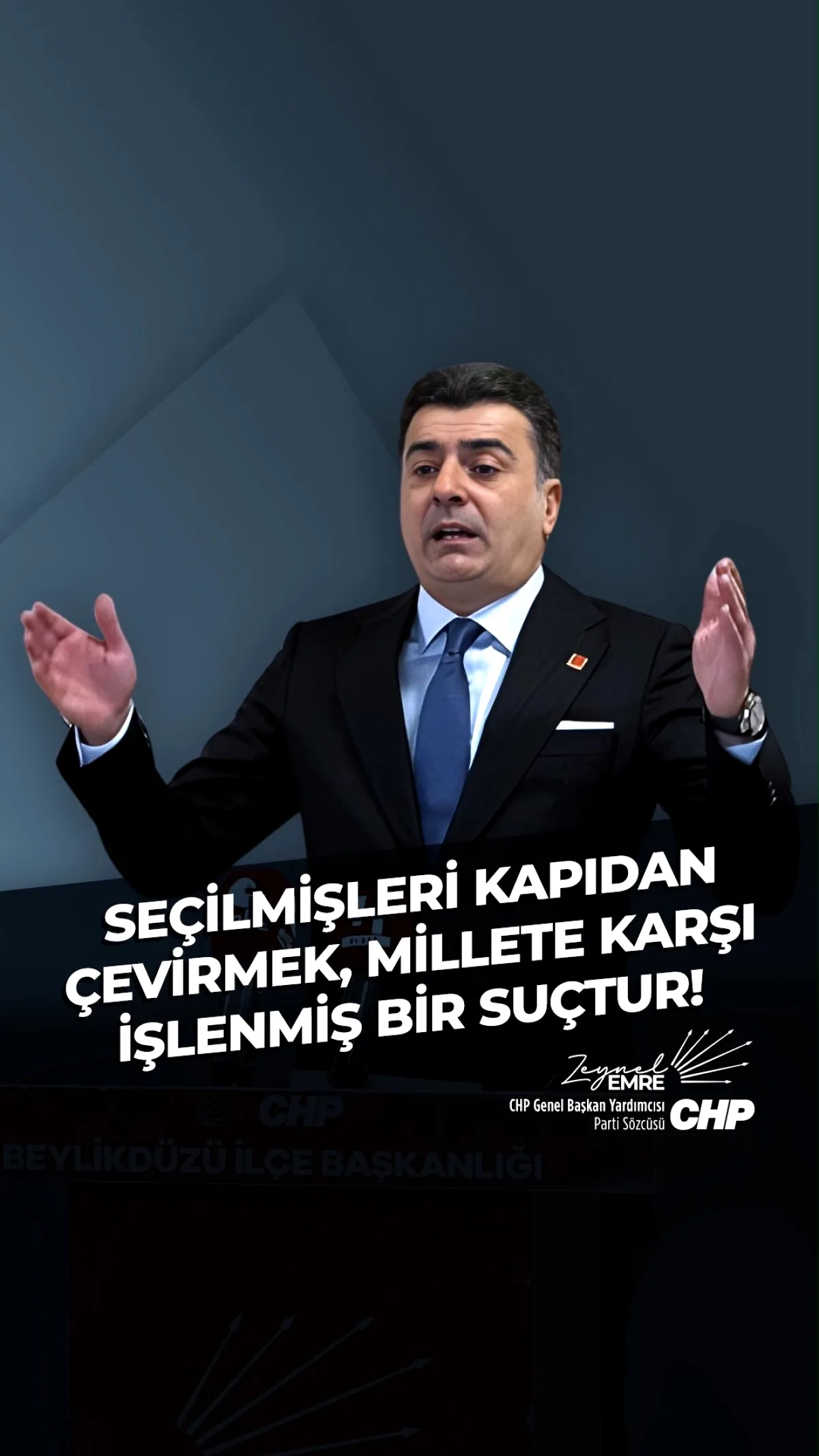 CHP'li Emre: Milletvekillerinin Anayasal Hakkı Engellenemez CHP'li Emre: Milletvekillerinin Anayasal Hakkı Engellenemez
