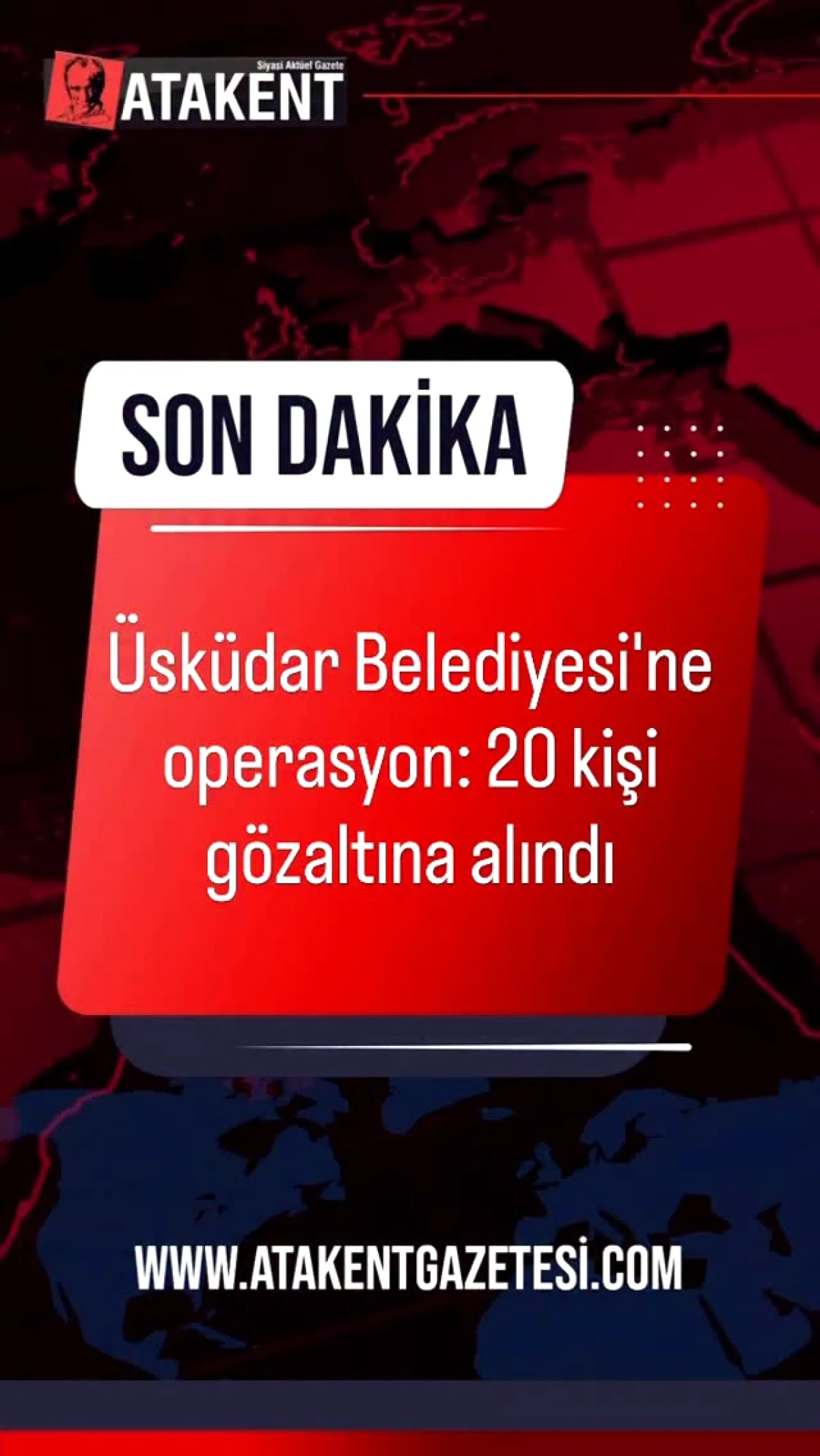 Üsküdar Belediyesi'nde Rüşvet Operasyonu: 20 Şüpheli Gözaltında Üsküdar Belediyesi'nde Rüşvet Operasyonu: 20 Şüpheli Gözaltında