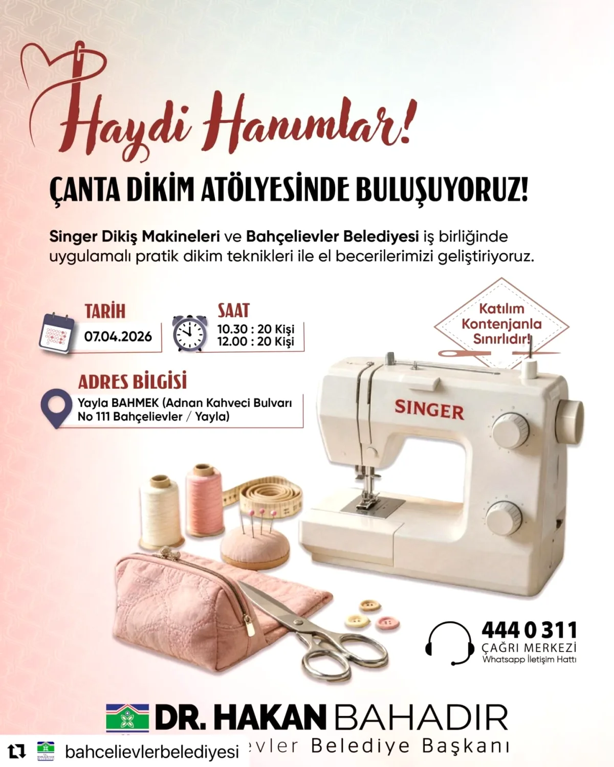 Bahçelievler'de Çanta Dikim Atölyesi Bugün Başlıyor! Yerinizi Ayırtın Bahçelievler'de Çanta Dikim Atölyesi Bugün Başlıyor! Yerinizi Ayırtın