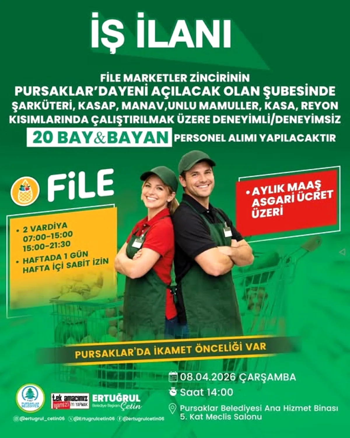 Pursaklar'da İşçi-İşveren Buluşması Yarın Gerçekleşecek Pursaklar'da İşçi-İşveren Buluşması Yarın Gerçekleşecek