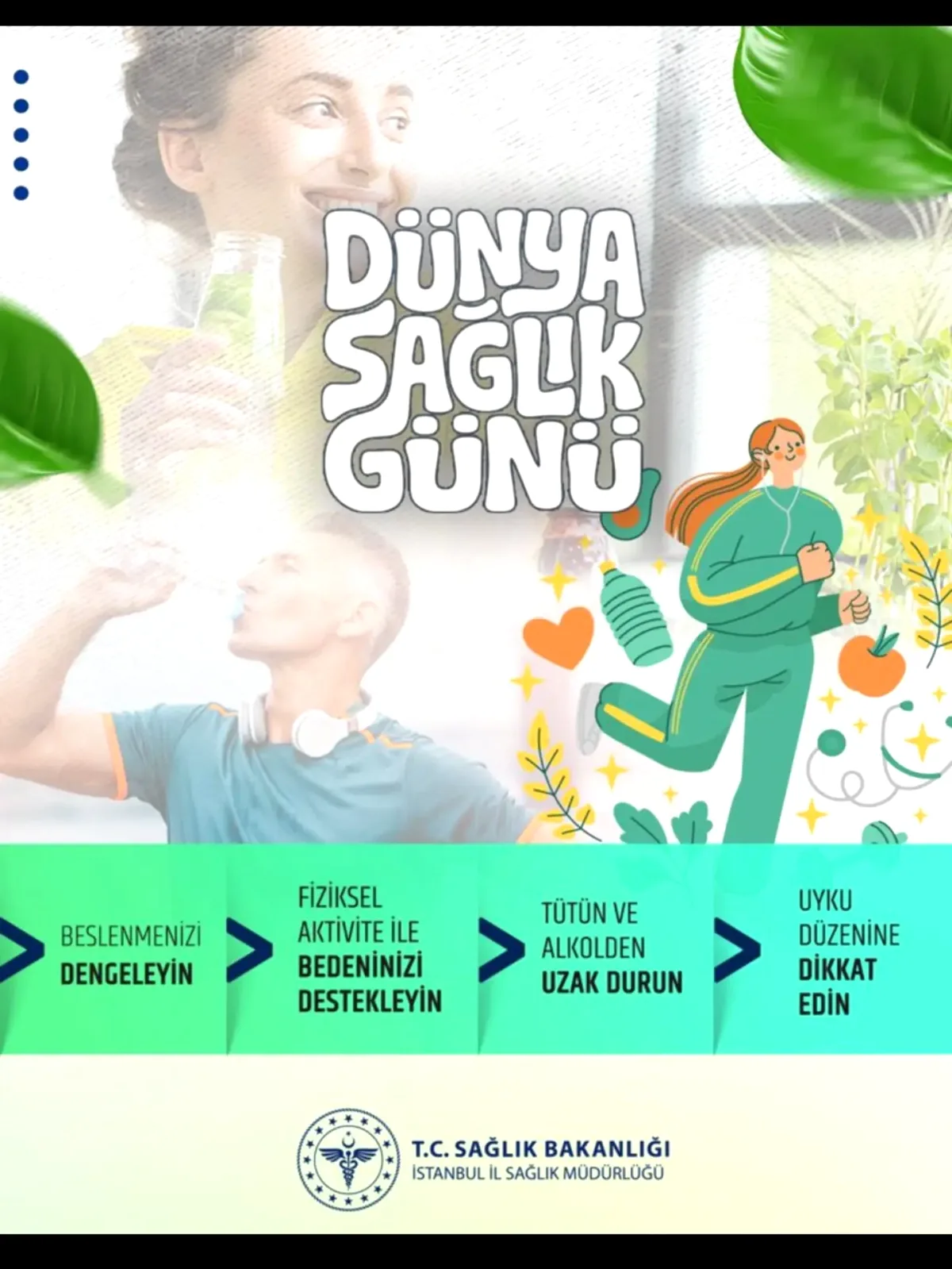 Dünya Sağlık Günü'nde Beyoğlu Sağlık Müdürlüğü'nden Sağlık Önerileri Dünya Sağlık Günü'nde Beyoğlu Sağlık Müdürlüğü'nden Sağlık Önerileri