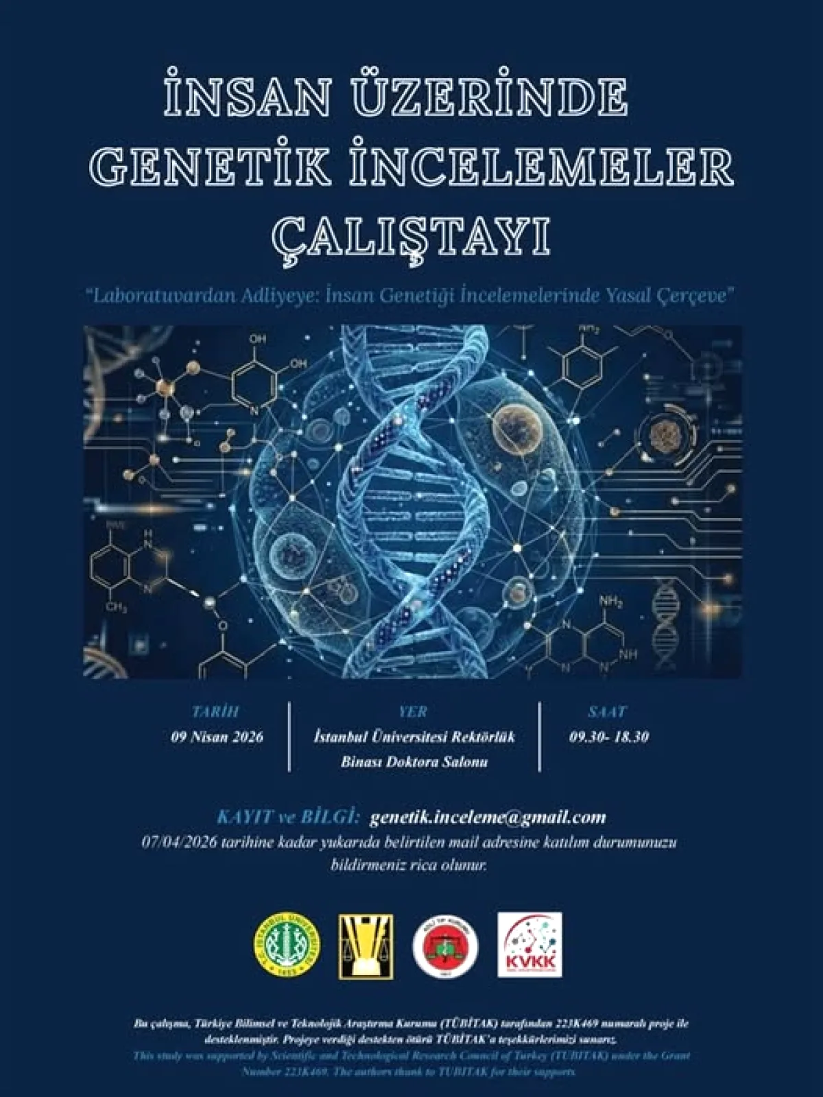 İstanbul'da Genetik İncelemeler Çalıştayı: 9 Nisan'da Ücretsiz Katılım İstanbul'da Genetik İncelemeler Çalıştayı: 9 Nisan'da Ücretsiz Katılım
